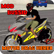 电机行驶的摩托车(Mod Motor Drag Herex Bussid)_logo